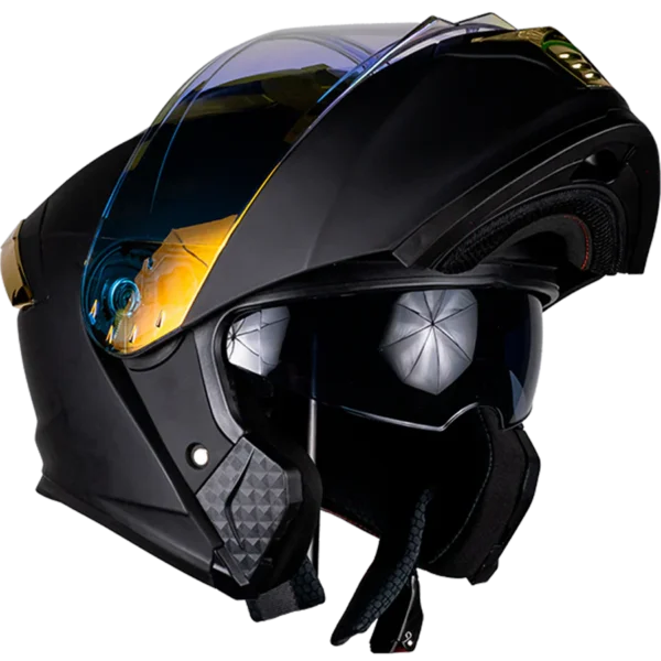 KOV CASCO THUNDER NEGRO CON DORADO - Image 5