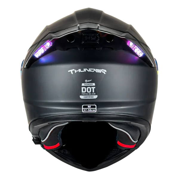 CASCO KOV THUNDER LED NEGRO MATE - Image 4