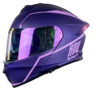 CASCO KOV THUNDER WAVES MORADO CON LED